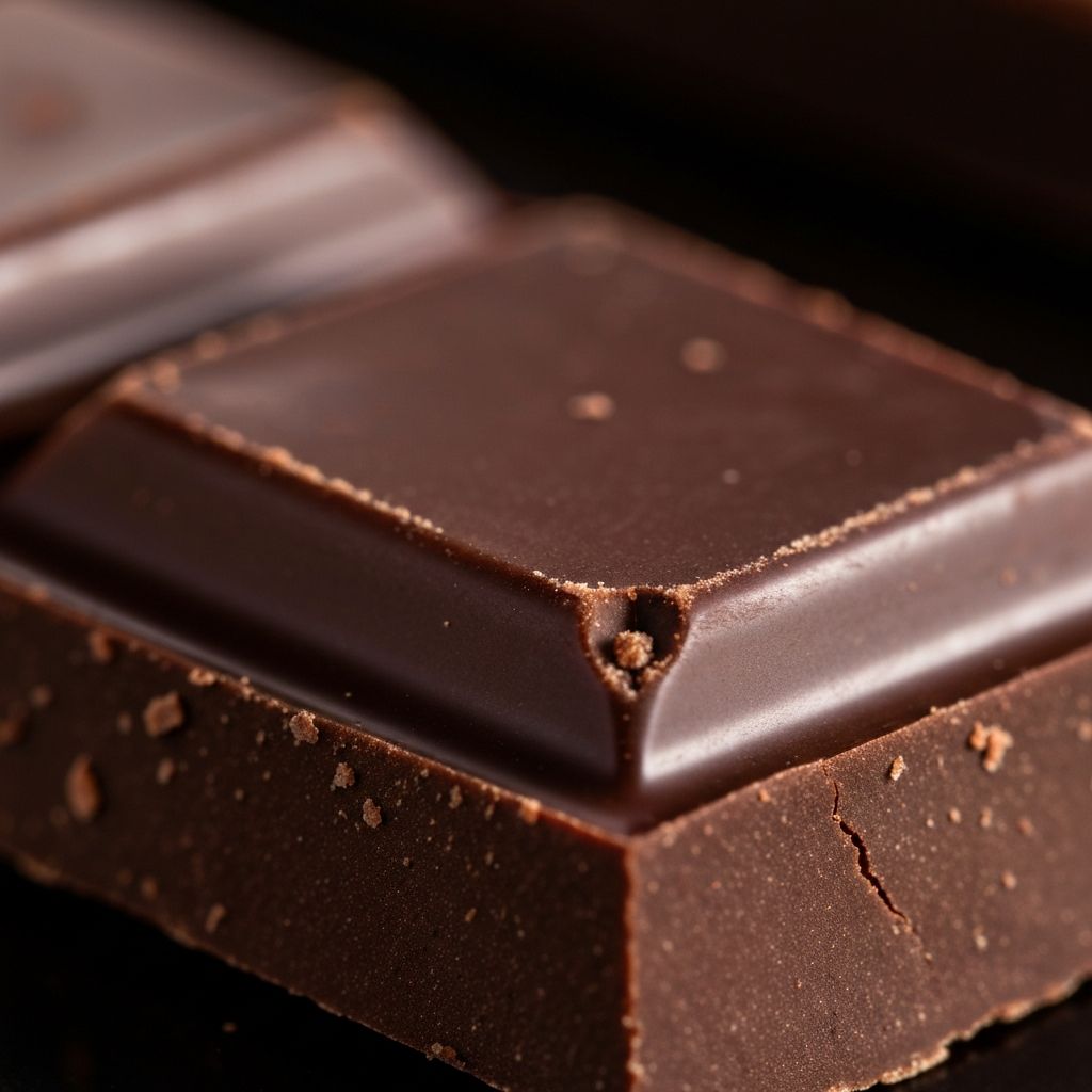 Dark chocolate melting